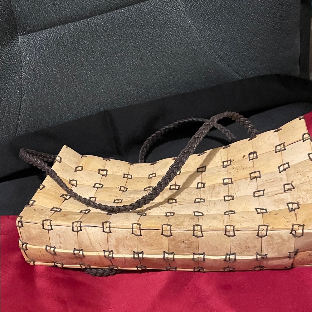 Source Unknown Tan and Brown Patterned Shoulder Bag - Picture 4 of 10